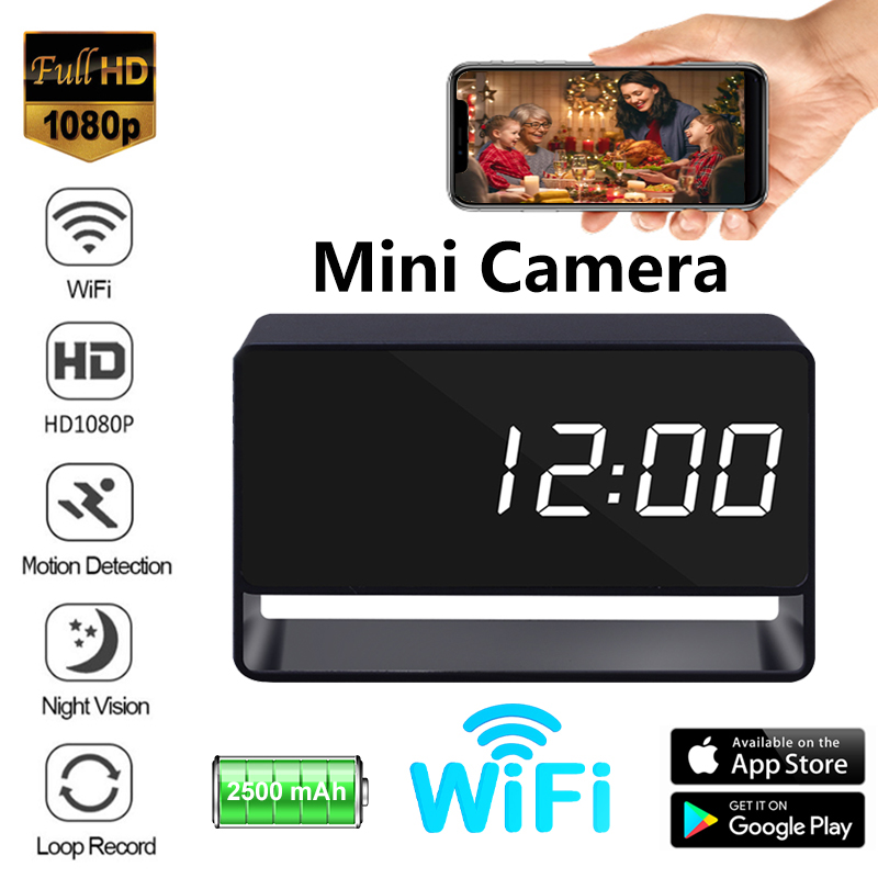 Home Cooking Videos - 1080P Mini Clock Camera Remote Viewing
