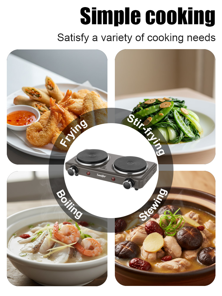 Double Burner Electric Stove S - Hot Pot Portable Dual 评论和价格