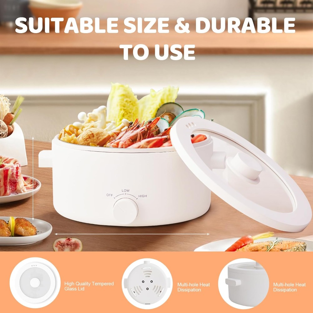 Electric Hot Pot, 3L Portable  - Hot Pot Portable Dual 评论和价格